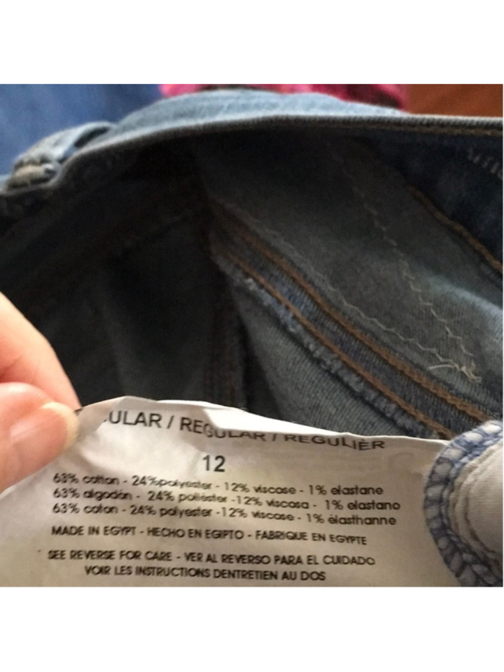 Upcycled Reworked Patchwork Denim Shorts Size 12 - Picture 9 of 14